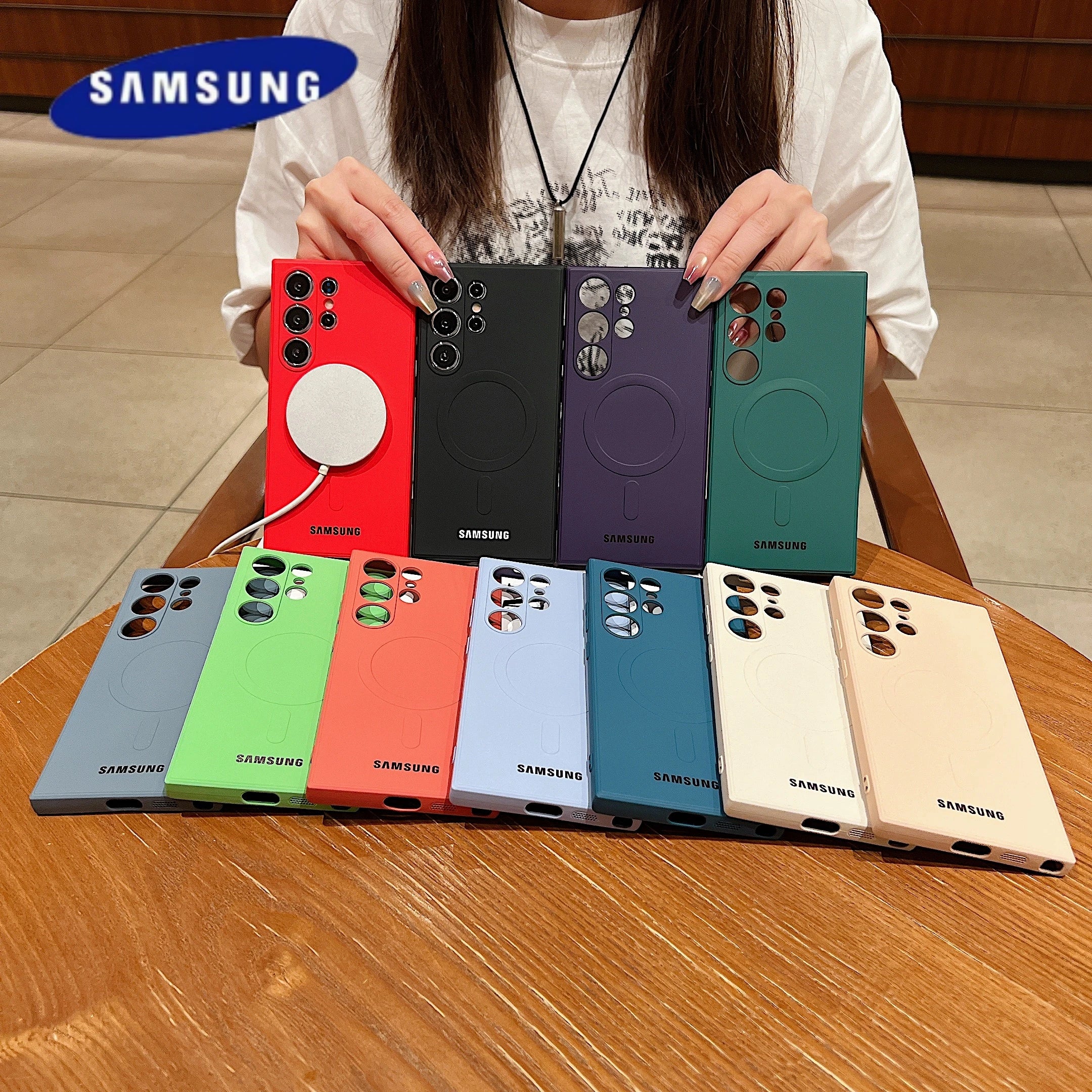 Luxus Silikon-Magnethülle Samsung