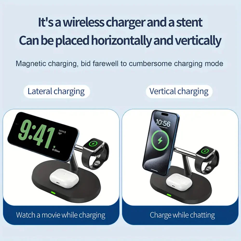 3-in-1 Magnet-Ladestation für iPhone & Apple Watch