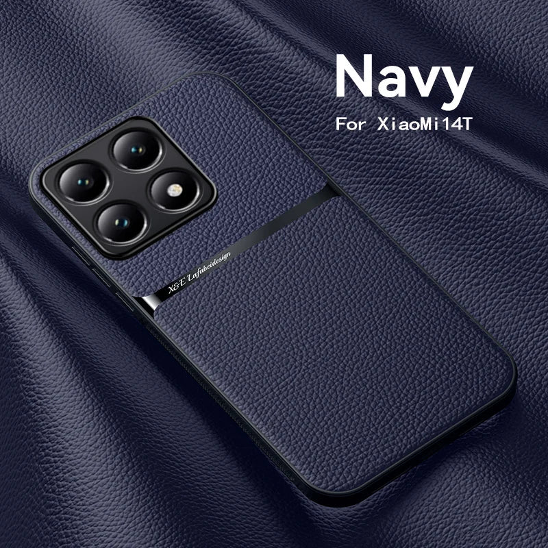 Xiaomi 14T Leder Magnet TPU Hülle