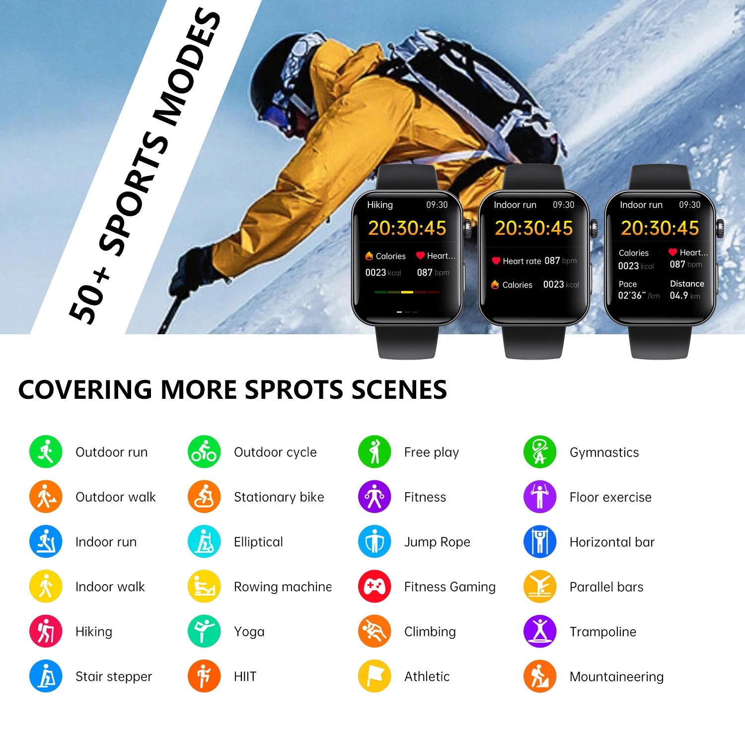 F300 Outdoor Smartwatch mit Bluetooth
