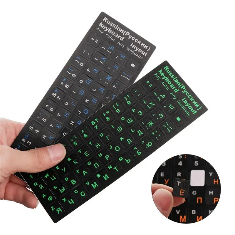 Russische Tastaturaufkleber Matt PVC