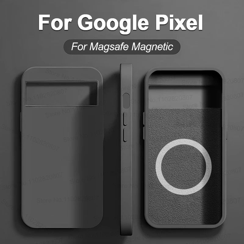 Luxus Flüssigsilikon Magnethülle Pixel