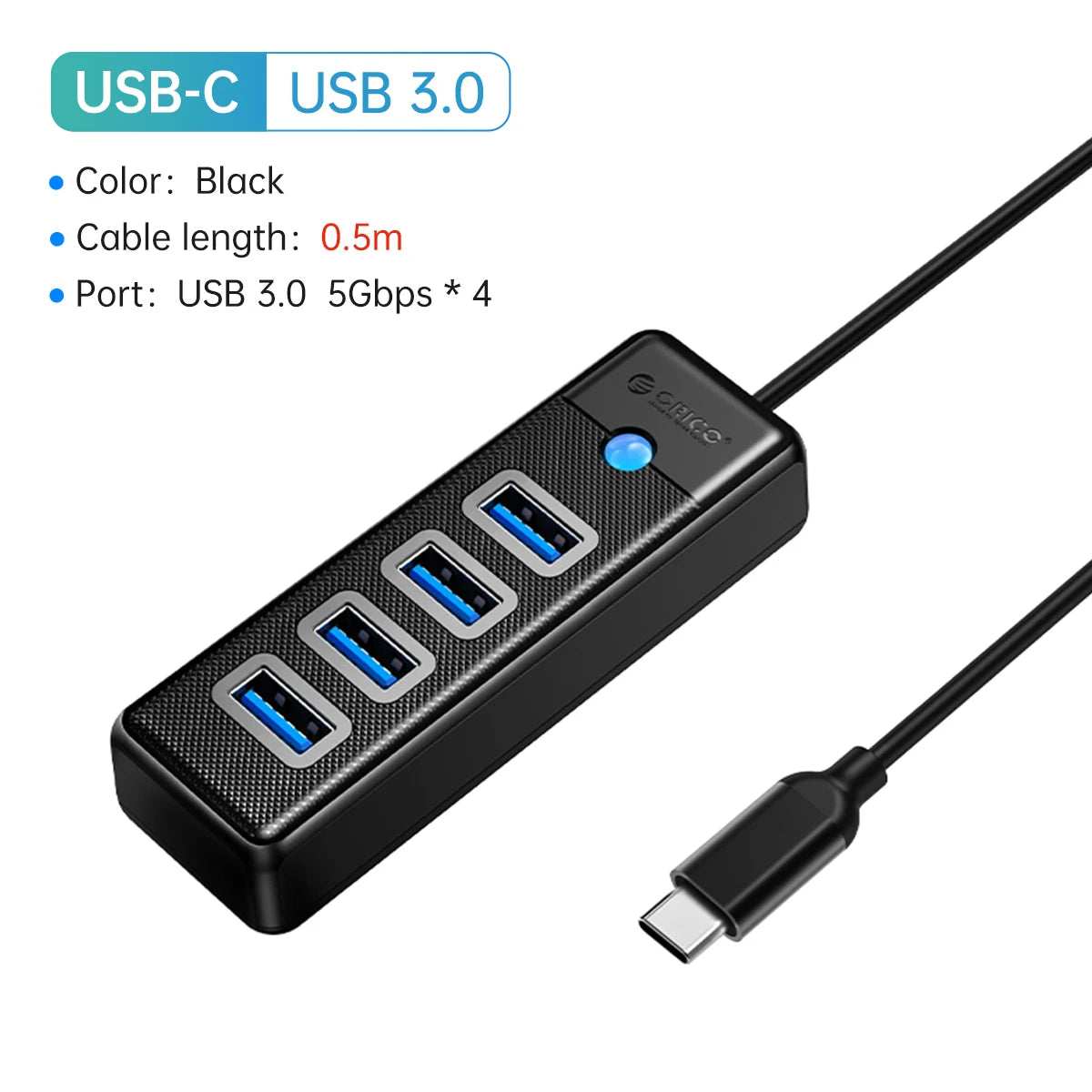 ORICO USB 3.0 HUB 4-Port Typ-C Splitter