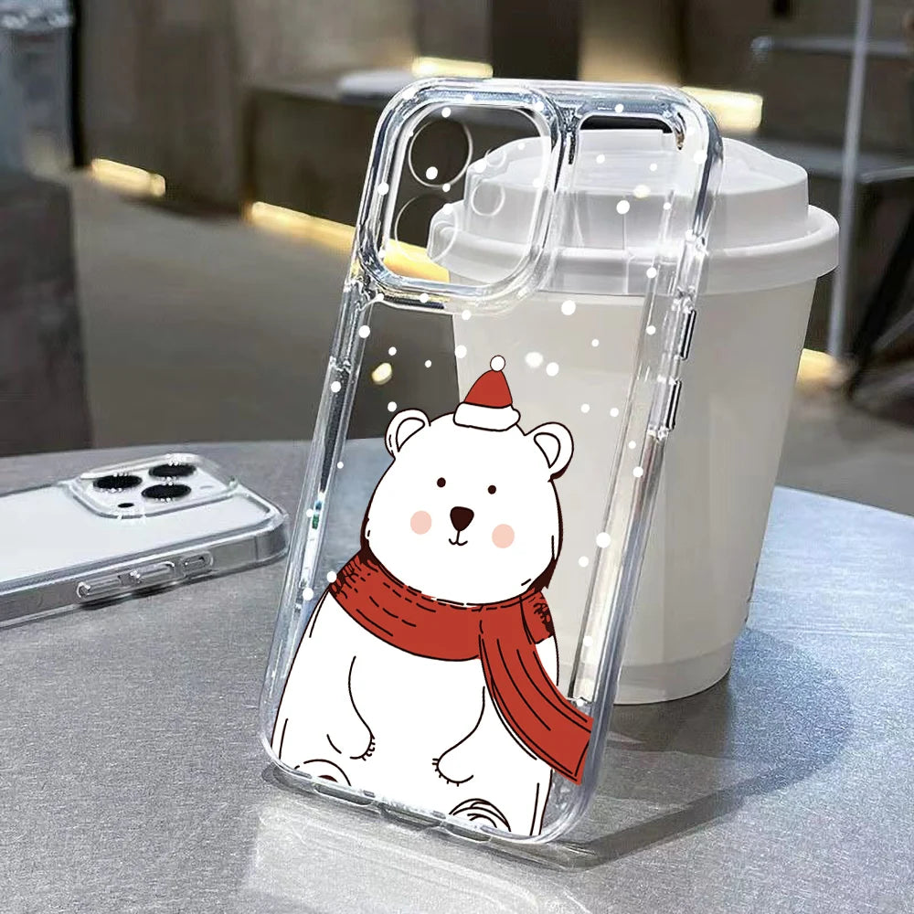 Fröhliche Weihnachtsbaum Santa Handyhülle für Samsung S25