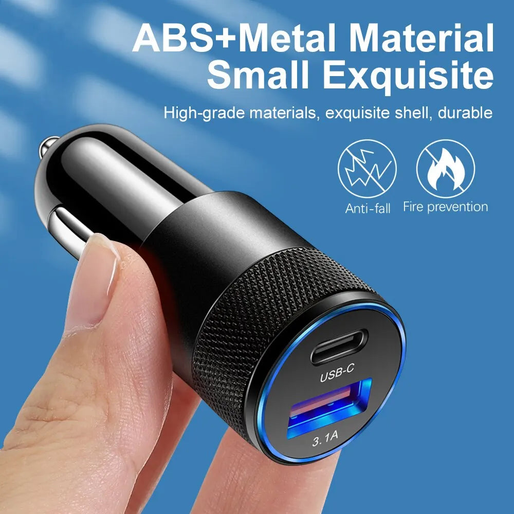 68W PD Auto Ladegerät USB C Schnellladung