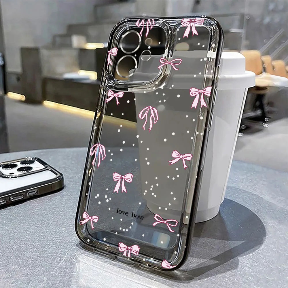 Klares Herz Design Case für iPhone 17