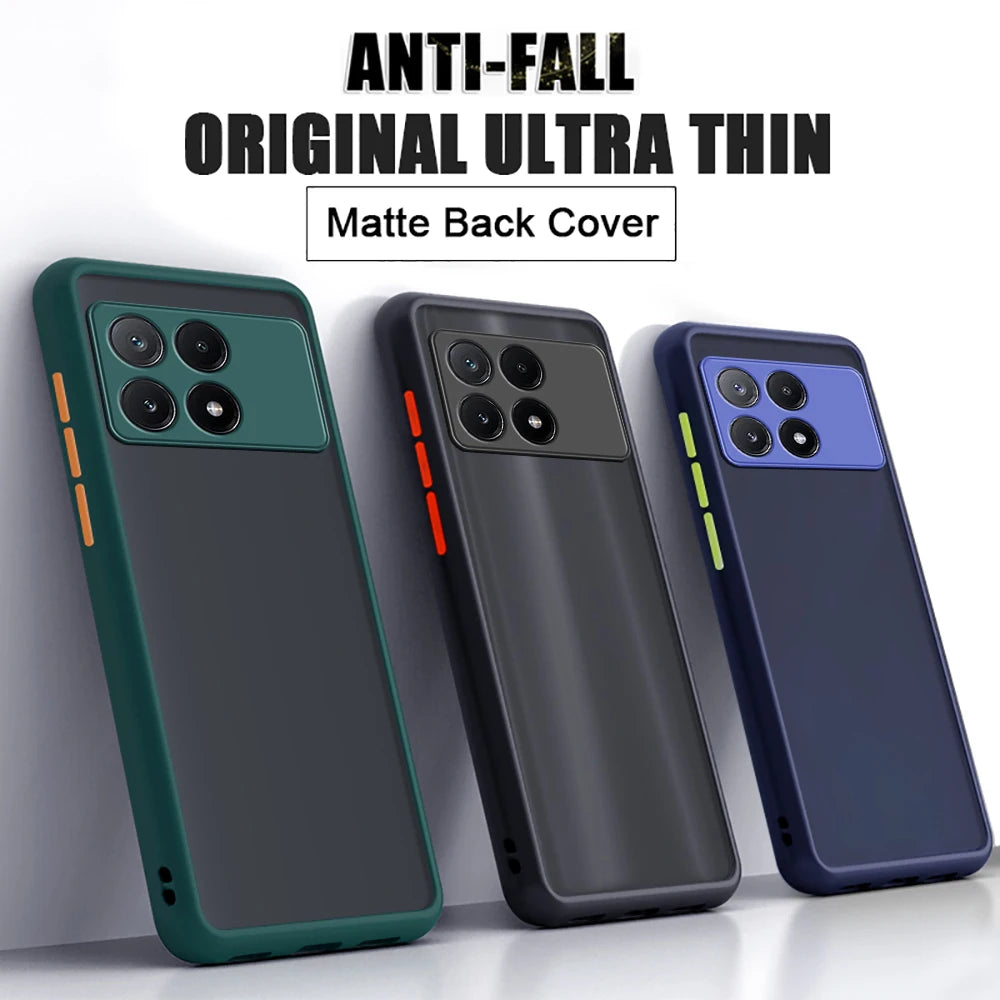 Matte stoßfeste Hülle für Xiaomi Poco Modelle