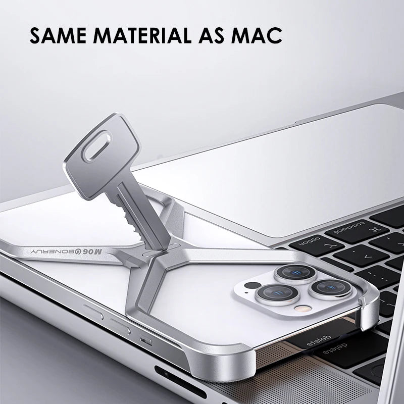 Luxuriöse Aluminiumhülle iPhone 16–13 Pro Max