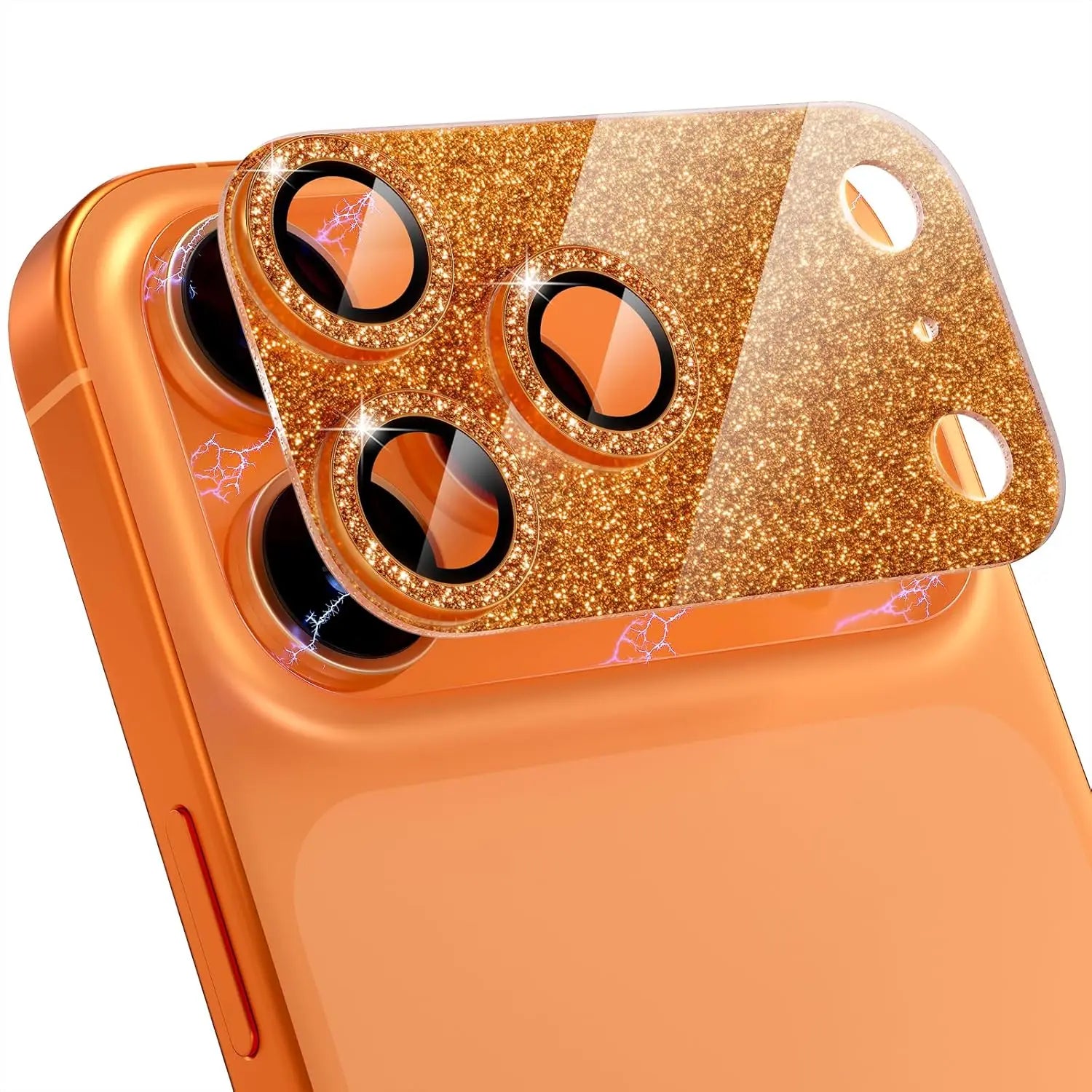 Glitter camera protective ring for iPhone 17 Pro Max
