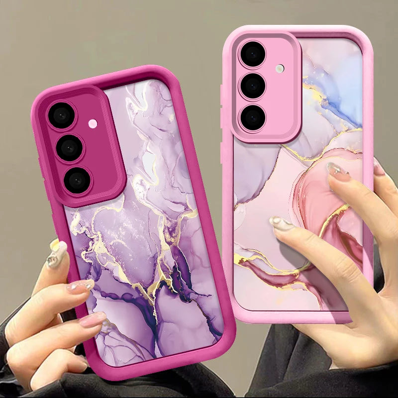 Elegante Marmorhülle für Samsung Galaxy Soft Design