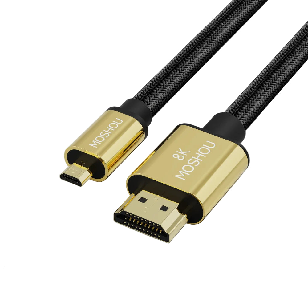 Micro HDMI zu HDMI 2.1 Kabel 8K 3D Adapter