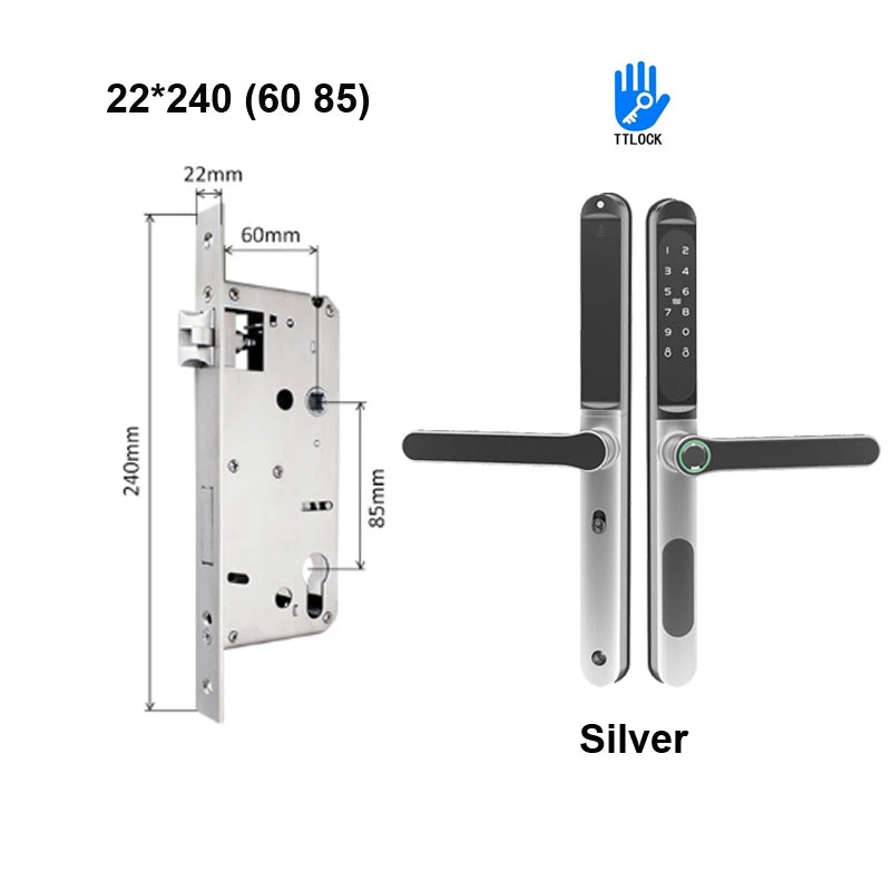 TTLock Aluminium Smart Türschloss Fingerabdruck Passwort RFID