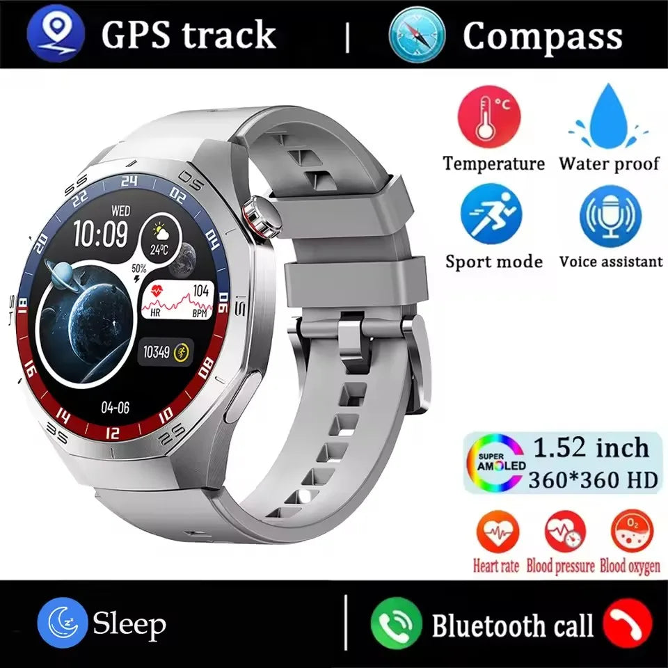 GT5 Pro Smartwatch Herren, AMOLED, GPS, Bluetooth Anruf