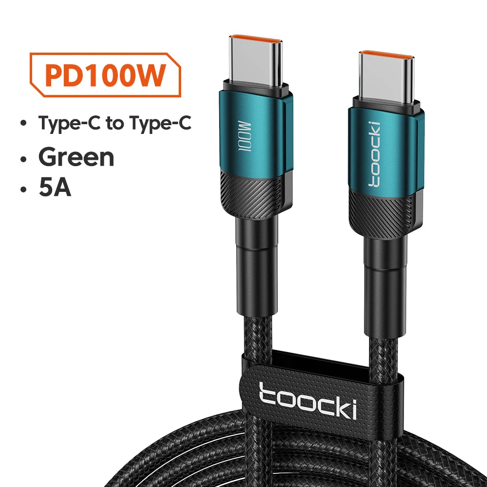 Toocki 100W Typ-C Schnellladekabel