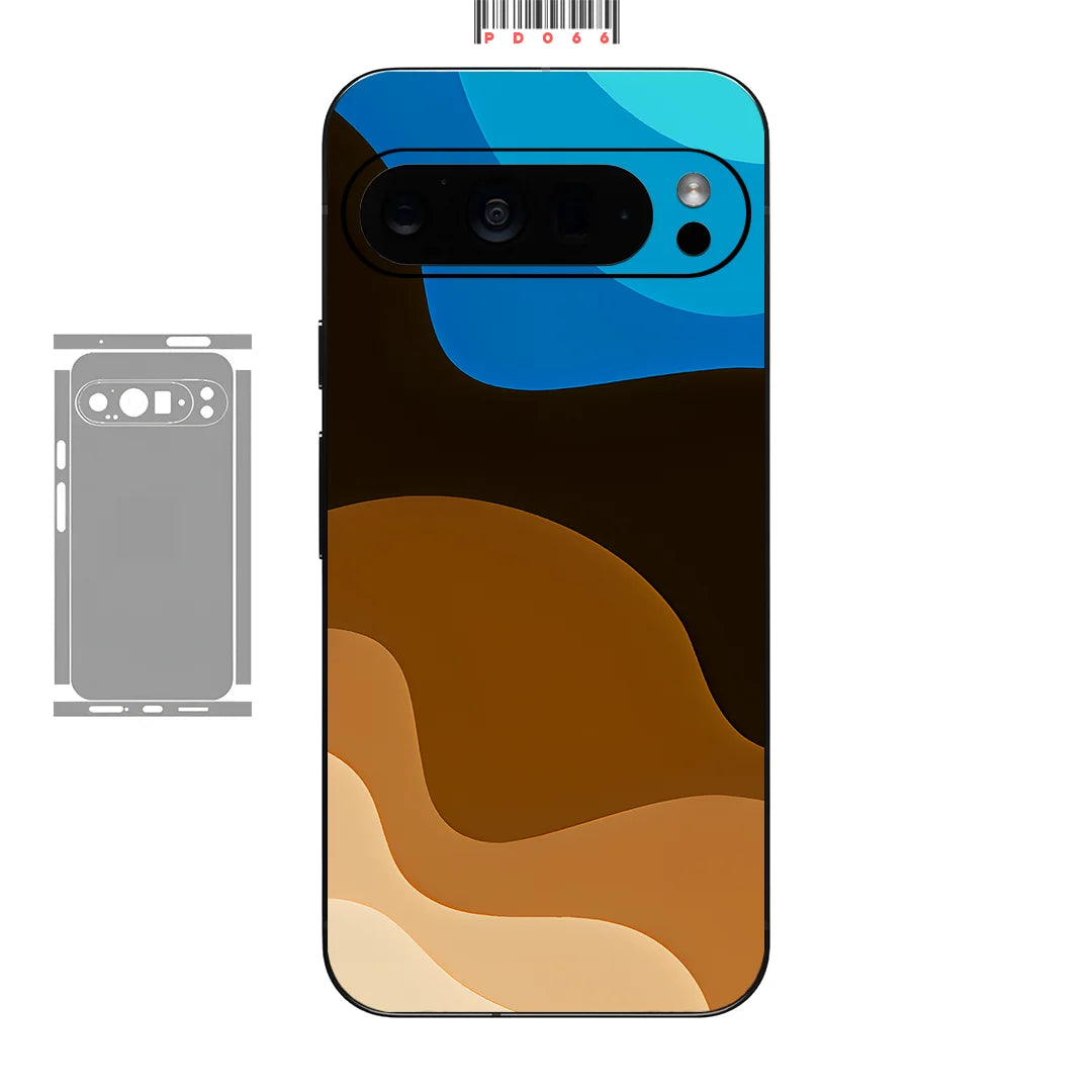 Bunte Hautfolie für Pixel 9–6 Pro Rückseite