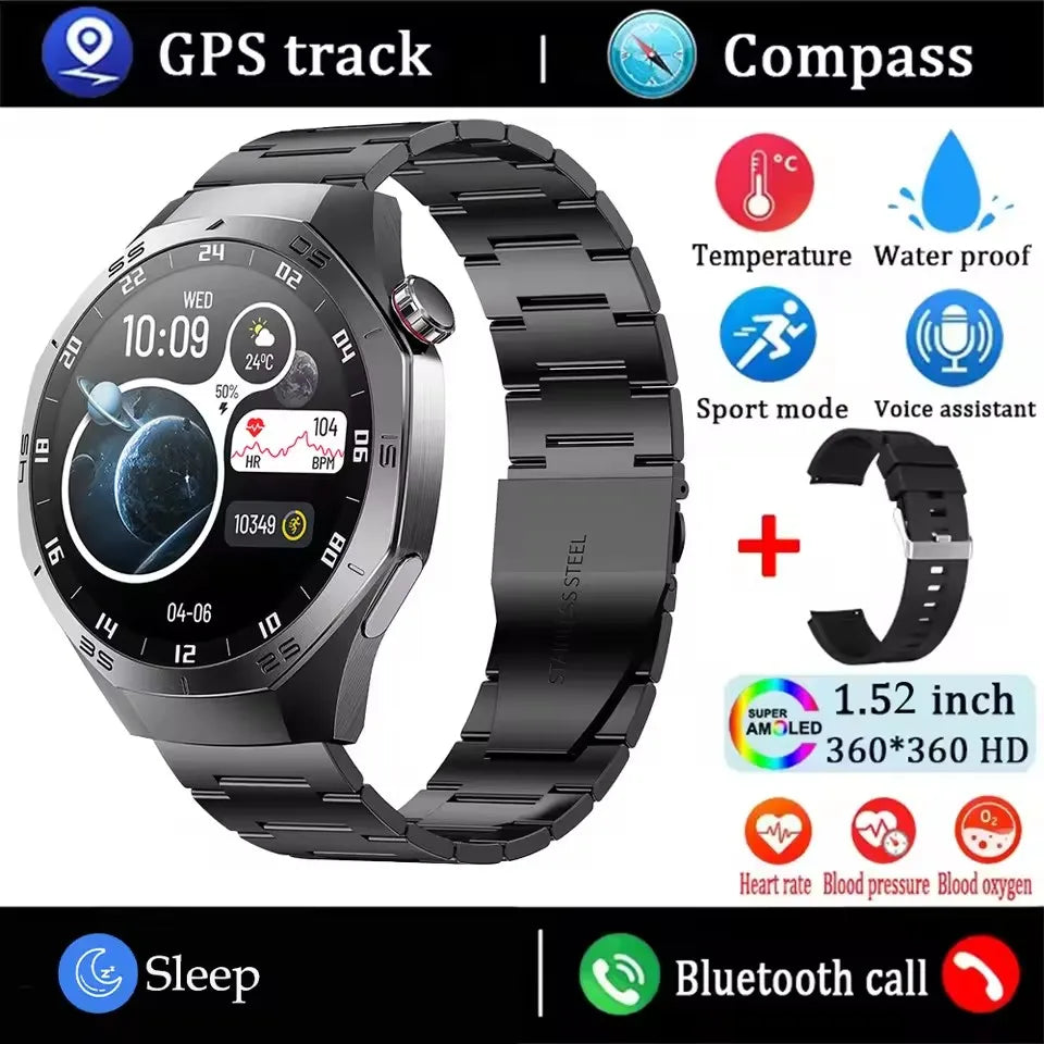 GT5 Pro Smartwatch Herren, AMOLED, GPS, Bluetooth Anruf