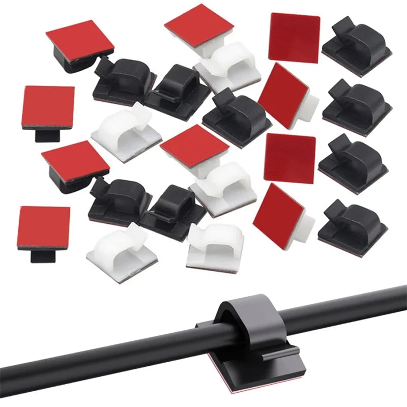 Selbstklebende Kabelclips 50 Stück Organizer