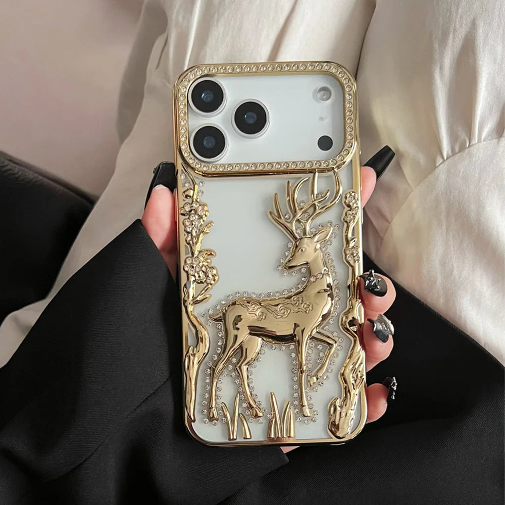 Glitzer Strass Blumen Handyhülle für iPhone 17