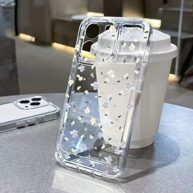 Blumen-Silikonhülle für Xiaomi & POCO Modelle