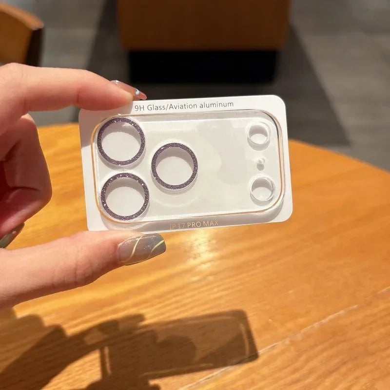 Glitzer Kamera-Objektivschutz für iPhone 17 Serie