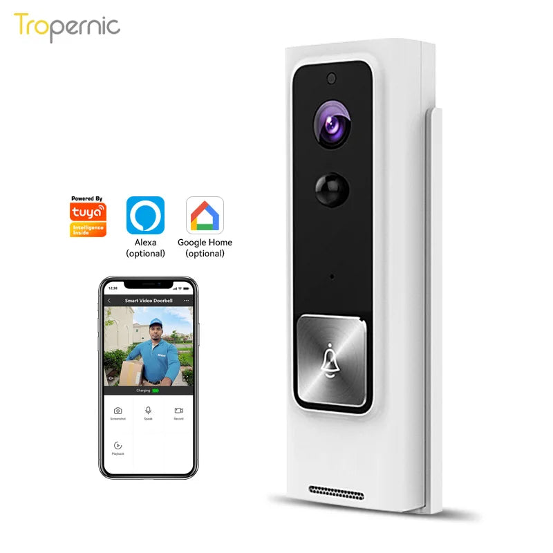 Waterproof WiFi Video Doorbell 1080P Tuya App