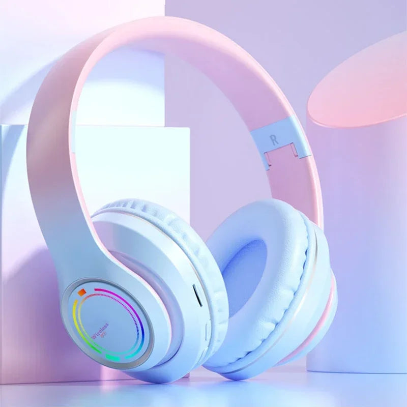 RGB Bluetooth Kabellose Kopfhörer Kinder