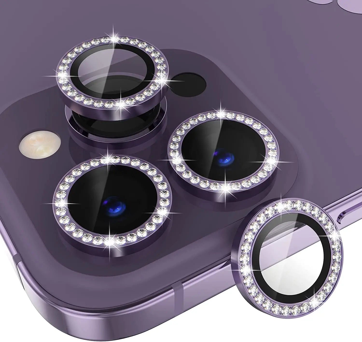 Glitzer Diamant Kamera Schutz iPhone