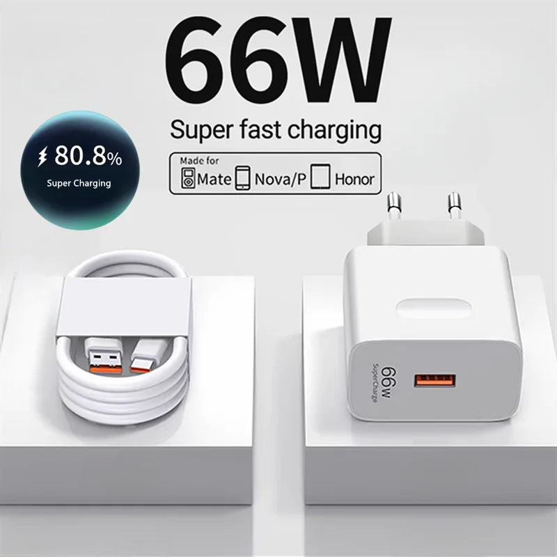 6A 66W Schnelllade-Typ-C-Kabel Huawei