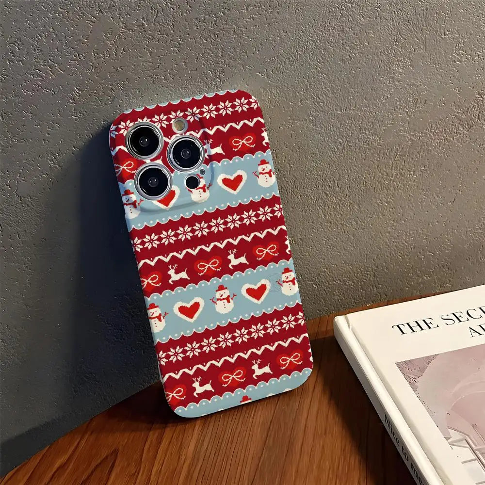 Weihnachtsstreifen Hülle für iPhone 17 & 16
