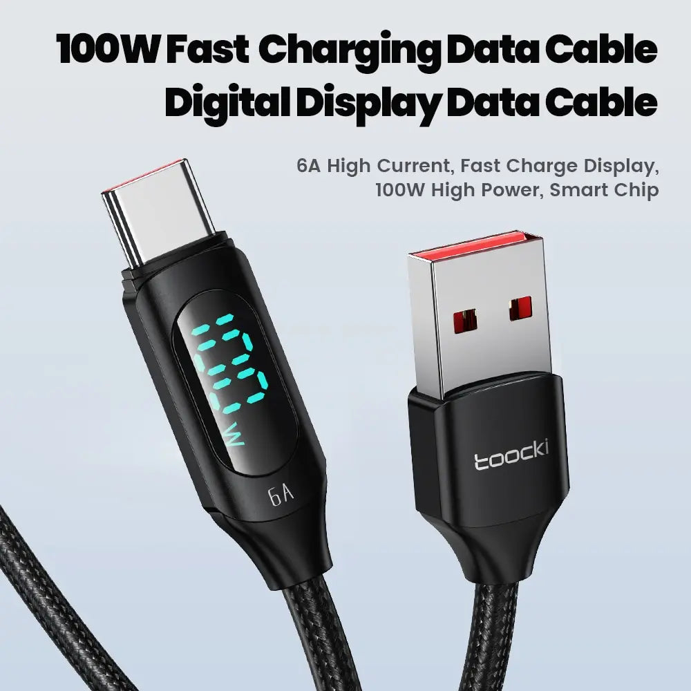 Toocki 100W USB-C Schnellladekabel