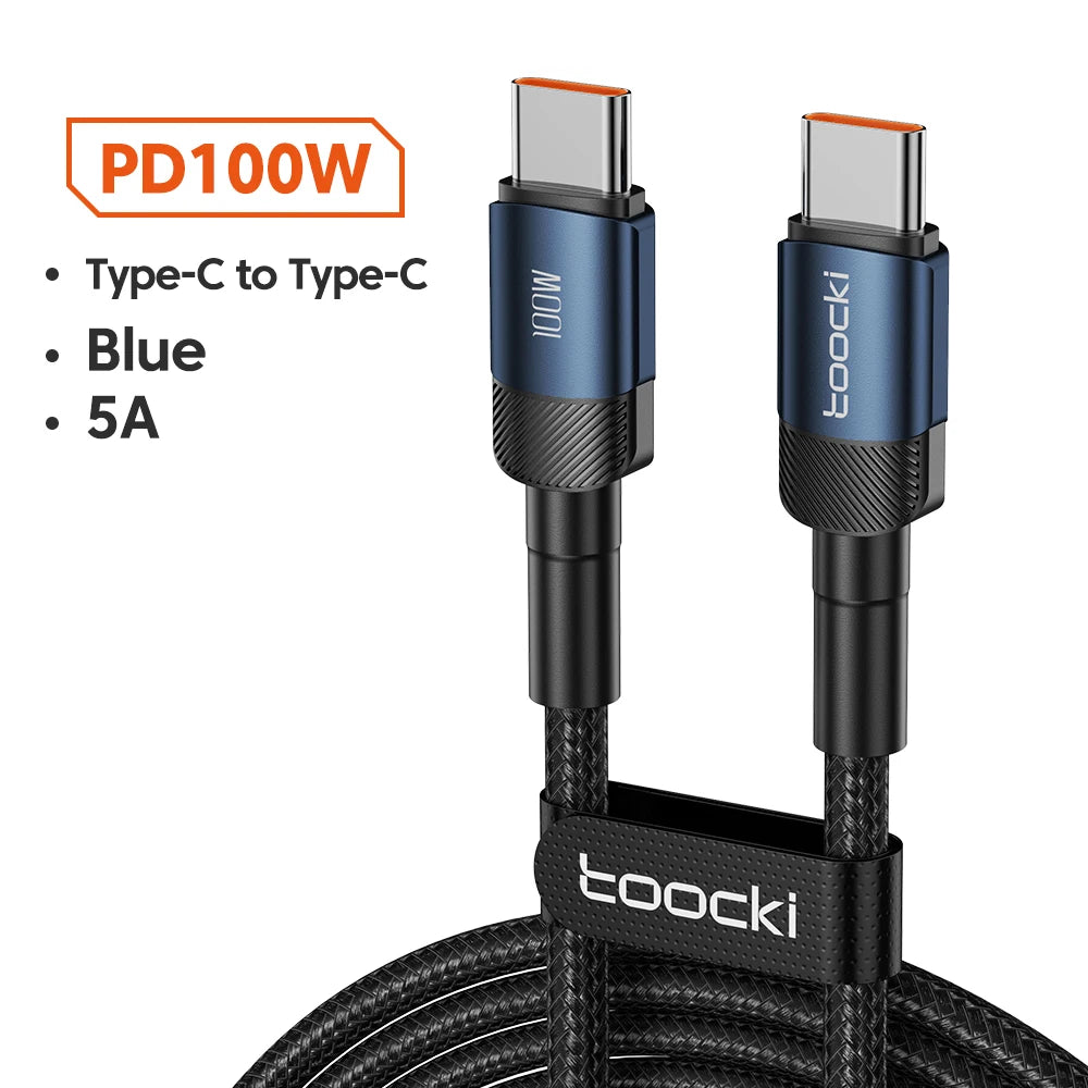 Toocki 100W Typ-C Schnellladekabel