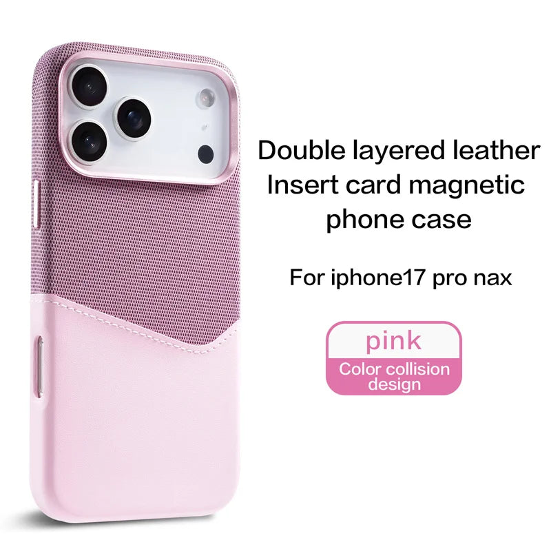 Kartenhalter MagSafe Ledertasche für iPhone 17 Pro Max