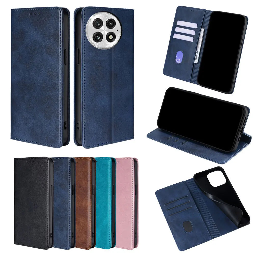 Klassische Leder Brieftasche Hülle OnePlus