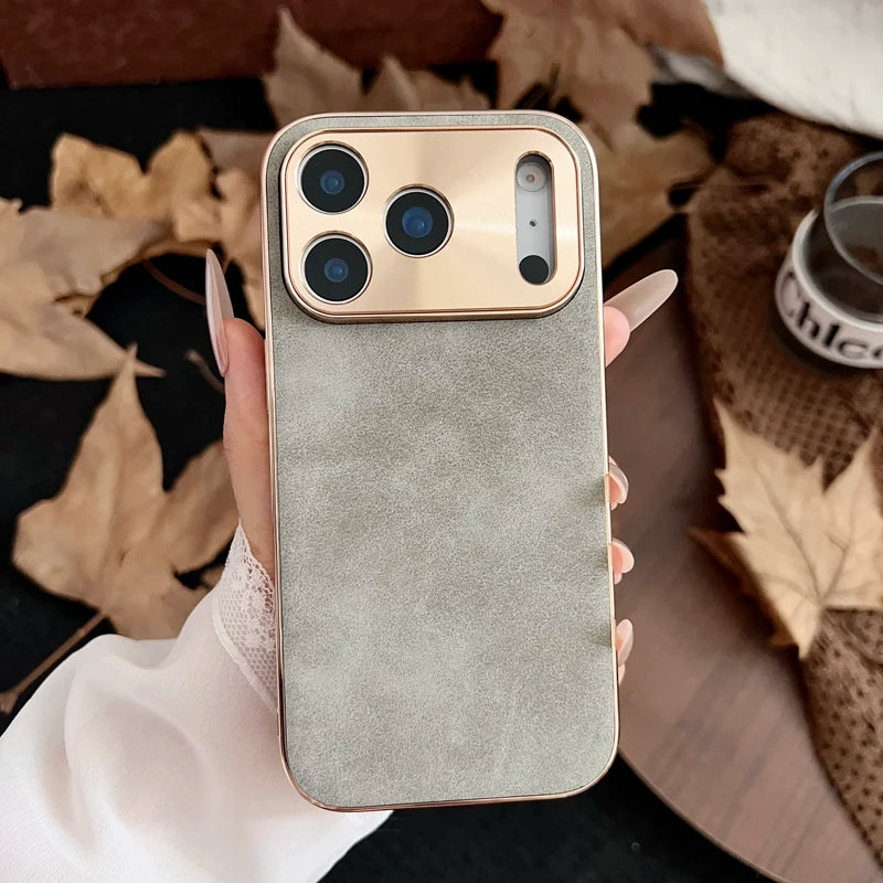 Lederstruktur Hülle für iPhone 17 Pro Max Magsafe