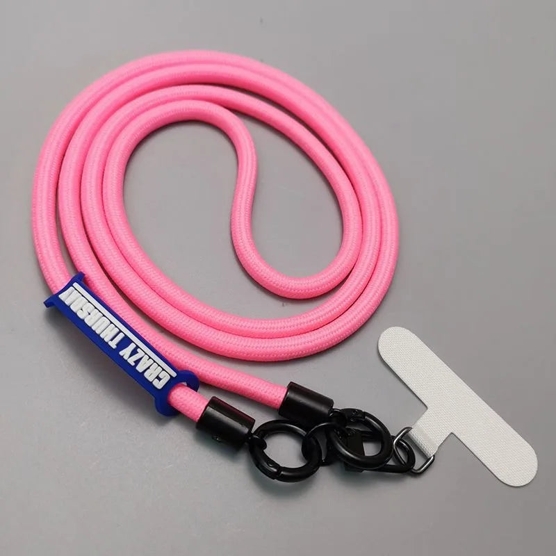 Langes einfarbiges Crossbody-Handylanyard mit Clip