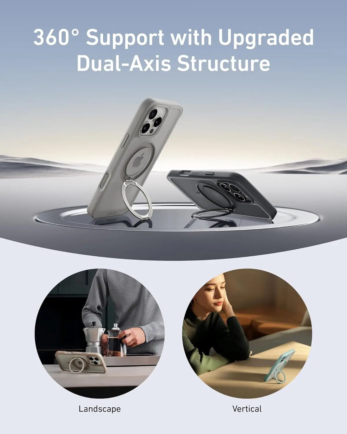Ultra Magnet Hülle mit Ring für iPhone 16