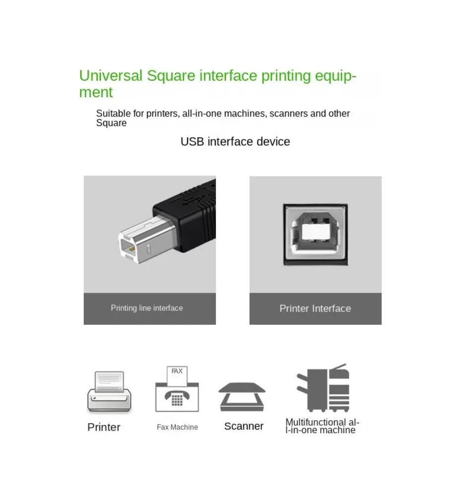 XIKCU 1 m USB 2.0 A auf B Druckerkabel
