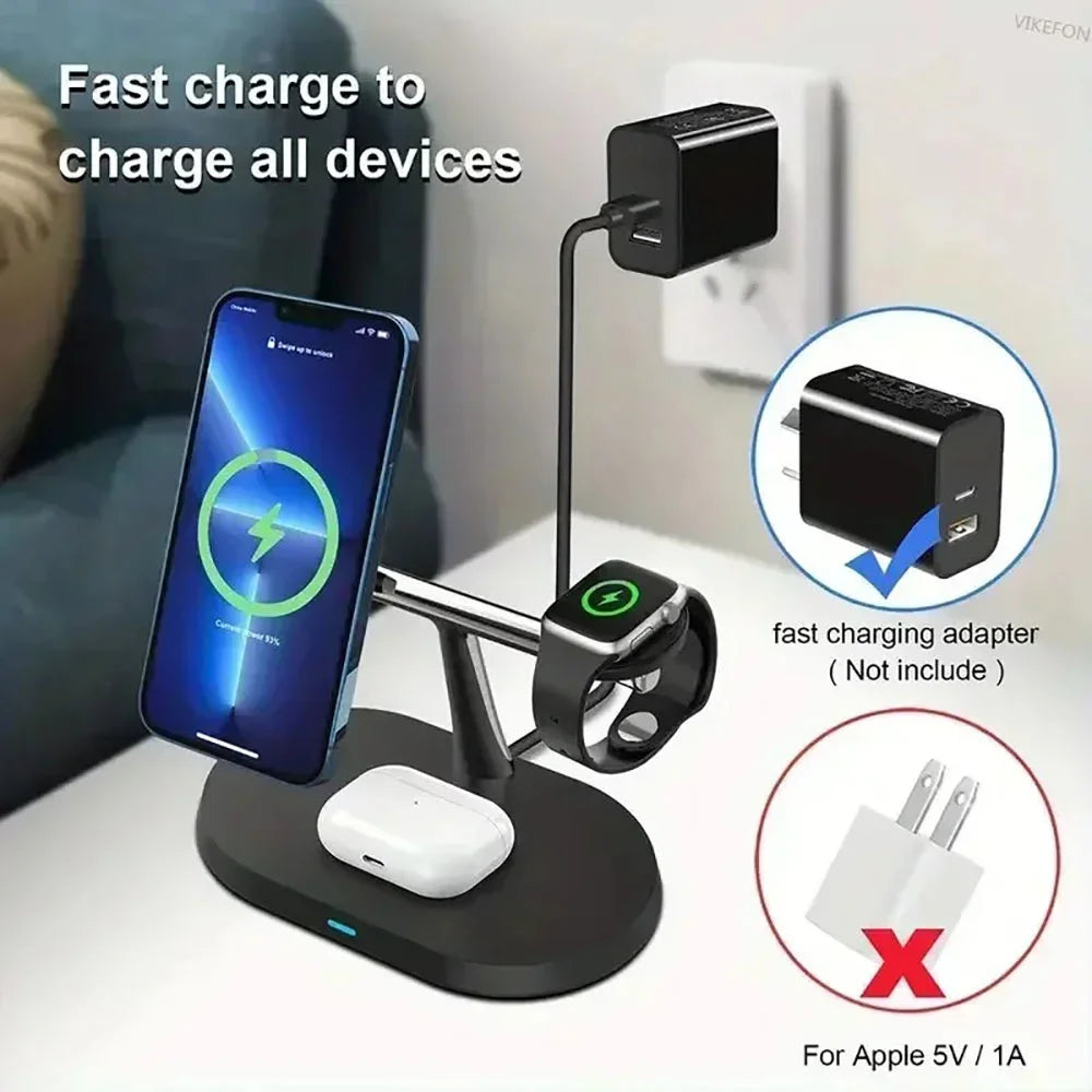 3-in-1 Magnet-Ladestation für iPhone & Apple Watch