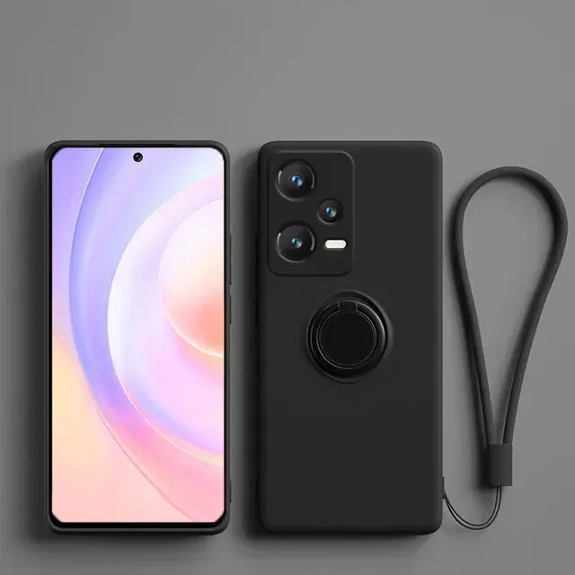 Silikonhülle mit Ring für Xiaomi & Redmi