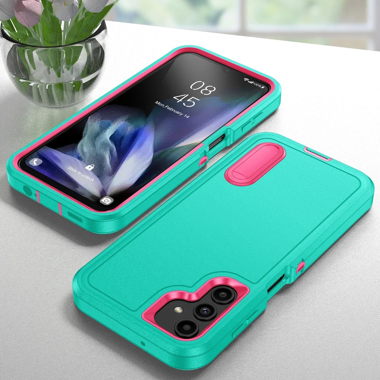Robuste Anti-Schock-Hülle mit Ständer für Samsung