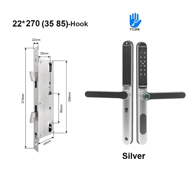 TTLock Aluminium Smart Türschloss Fingerabdruck Passwort RFID