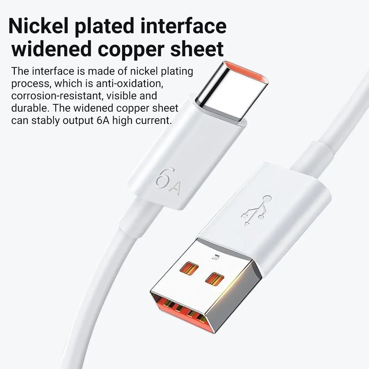 6A 66W Schnelllade-Typ-C-Kabel Huawei