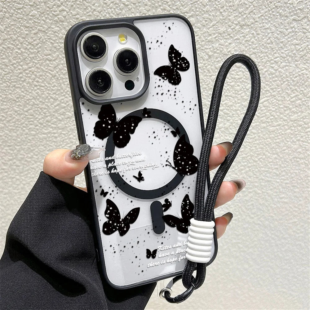 Leoparden Muster Klare Magnet Hülle für iPhone