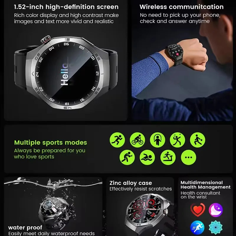 GT5 Pro Smartwatch Herren, AMOLED, GPS, Bluetooth Anruf
