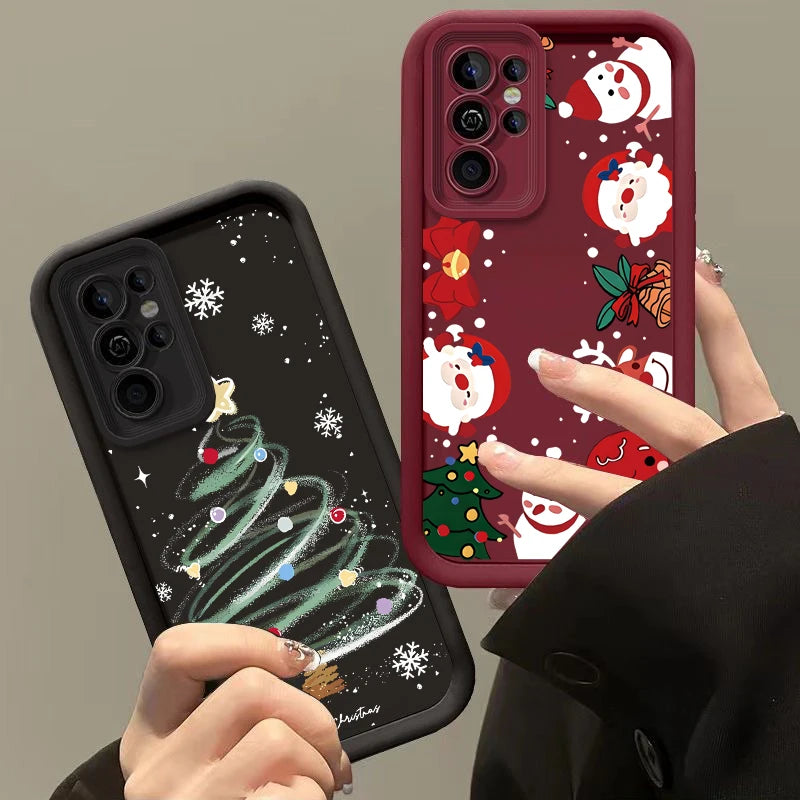 Pixel 9 8 Case Christmas Cartoon Silicone Transparent Case