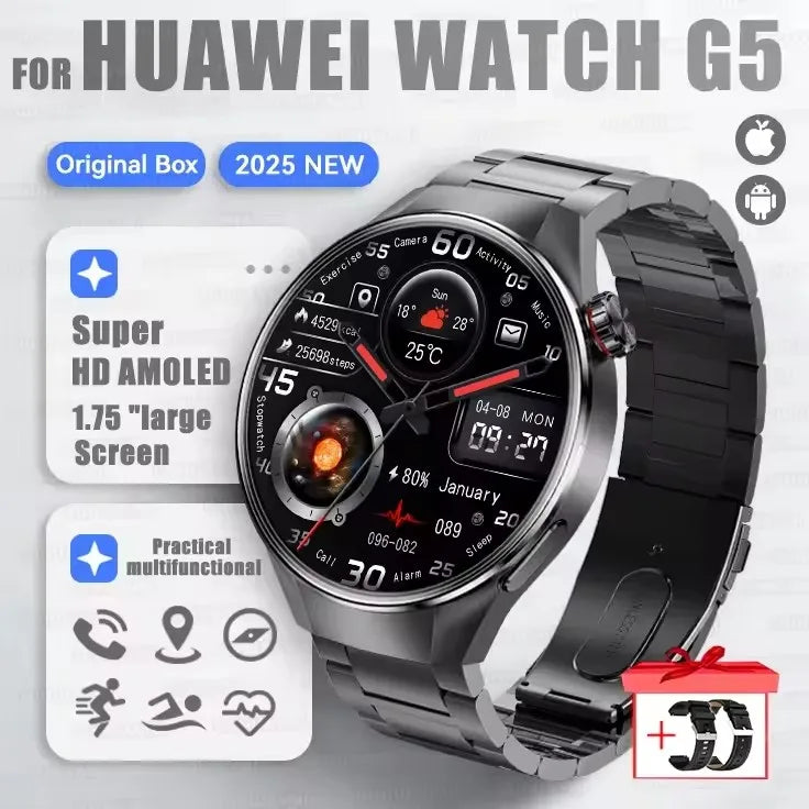 G5 Plus Smartwatch Herren 2025 mit AMOLED & GPS