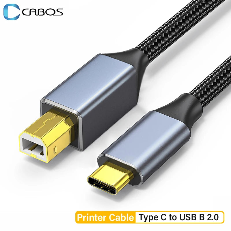 USB C auf USB B 2.0 Druckerkabel
