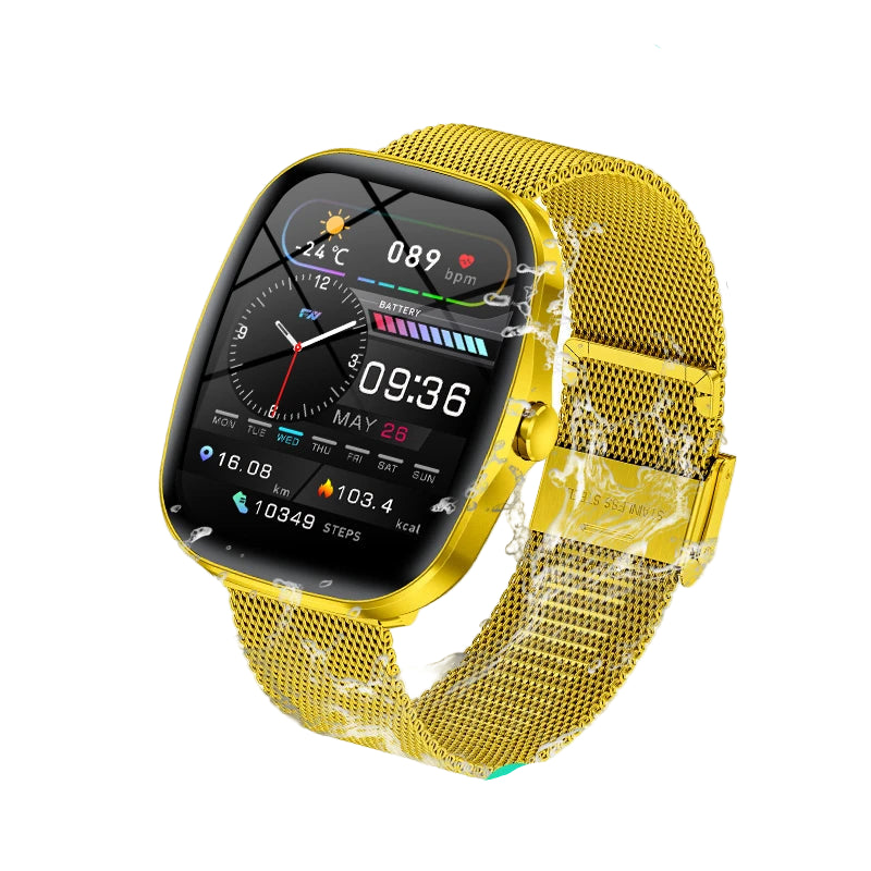 Elegante Smartwatch mit HD Touch & Herzfrequenz