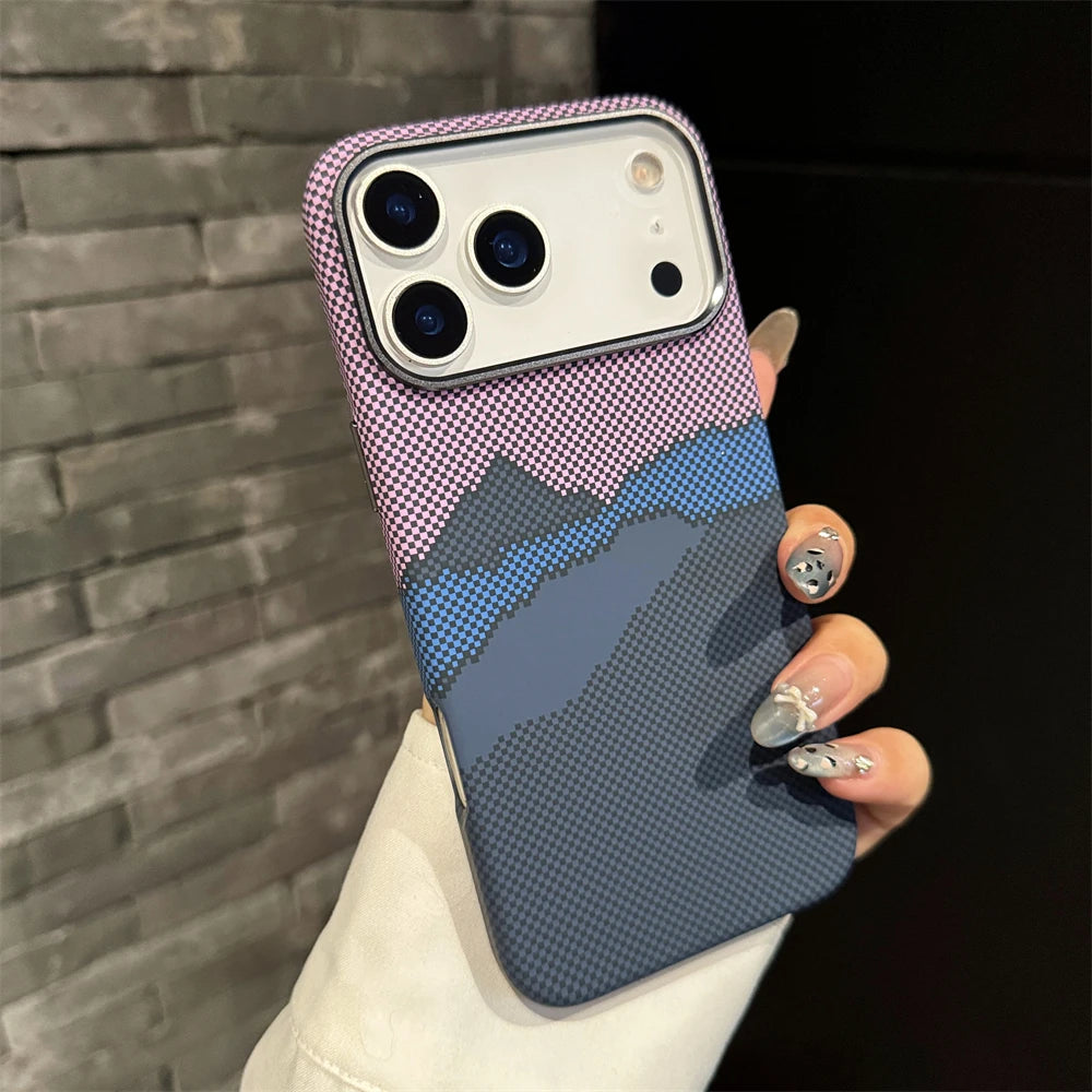 Kohlefaser MagSafe Hülle matt für iPhone 17