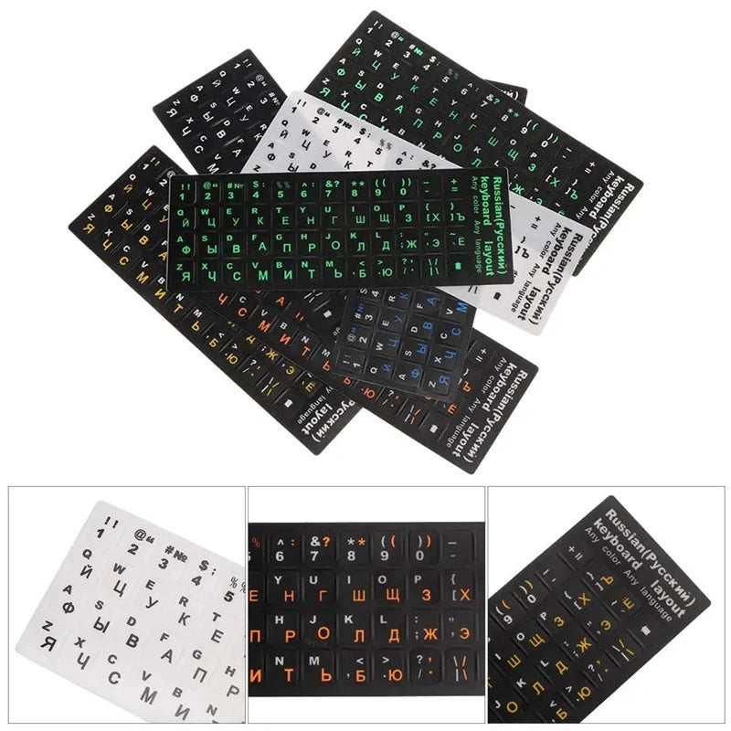 Russische Tastaturaufkleber Matt PVC